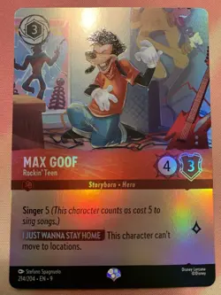 Max Goof Rockin' Teen 214/204 Epic FOIL Disney Lorcana - Fabled - Image 1