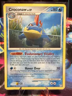 Pokemon Croconaw 80HP 44/123 Mysterious Treasures Uncommon Regular Card 2007 - Image 1