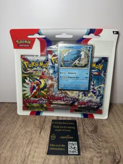 Pokemon Trading Card Games Scarlet & Violet 3 Pack Blister - Dondozo - Image 1