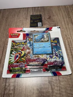Pokemon Trading Card Games Scarlet & Violet 3 Pack Blister - Dondozo - Image 3