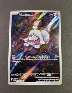 NM/M 5 Card LOT Greavard 214/198 with 3 shiny promos & Houndstone 168/091 - Image 2