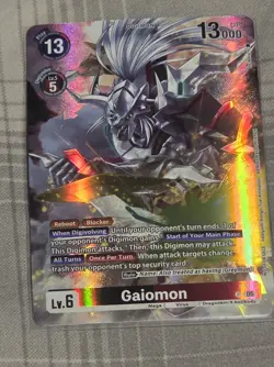 Gaiomon Alt Art P-183 P WORLD CONVERGENCE Digimon Card English NM - Image 1