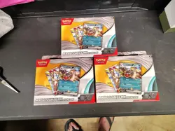 Lot 3 Pokemon TCG: Mabosstiff ex Showcase Boxes Brand New Sealed 9 Booster Packs - Image 1