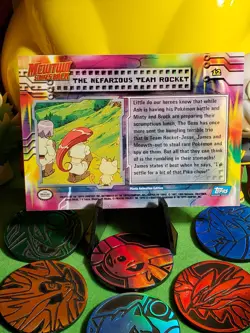 Pokemon TCG 2000 Topps TV Series Vintage Card #12 - The Nefarious Team Rocket - Image 2