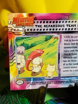 Pokemon TCG 2000 Topps TV Series Vintage Card #12 - The Nefarious Team Rocket - Image 3