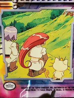 Pokemon TCG 2000 Topps TV Series Vintage Card #12 - The Nefarious Team Rocket - Image 5