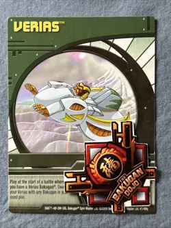BAKUGAN New Vestroia | Verias 41/48q | Haos Verias | 🟢 Green Ability Card - Image 2