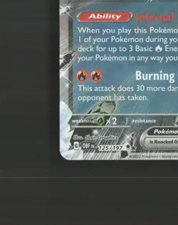 Charizard ex 125/197 Obsidian Flames Ultra Rare Holo Pokemon Card NM - Image 5