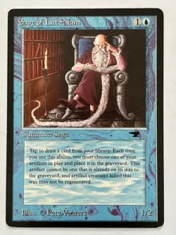 Sage of Lat-Nam Antiquities Non-Foil MTG MP - Image 1