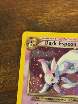 Pokemon Dark Espeon 4/105 Neo Destiny Holo Rare Unlimited Card SWIRL - MP/LP - Image 2