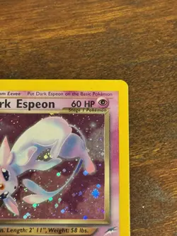 Pokemon Dark Espeon 4/105 Neo Destiny Holo Rare Unlimited Card SWIRL - MP/LP - Image 3