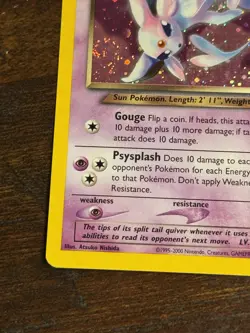 Pokemon Dark Espeon 4/105 Neo Destiny Holo Rare Unlimited Card SWIRL - MP/LP - Image 5