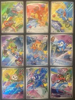 Set of 9 Pokemon First Partner Illustration Collection Series 1 Promos 2026 - Image 1