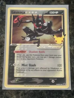 Pokemon Greninja Star Holo Promo Card SWSH144 Celebrations Classic - Image 1