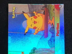Pokemon Playtime 57 Pikachu's Vacation Card Blue Logo Foil Holo NM Topps - Image 3