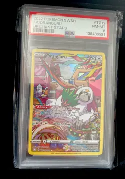GRADED PSA 9 2022 Pokemon SWSH FA/Oranguru Brilliant Stars #TG12 - Image 1