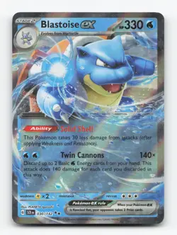 Pokemon TCG - Blastoise ex 30/142 Near Mint Double Rare Stellar Crown - Image 1