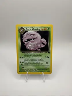 Pokemon Dark Weezing Holo Team Rocket 14/82 Holo 60 HP 2000 - Image 1