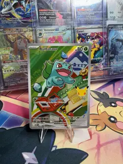 POKEMON BULBASAUR MEGA EVOLUTION BLACK STAR PROMO 30th ANNIVERSARY #037 HOLO MT - Image 1