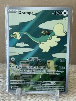 Pokemon Drampa 184/162 SV05: Temporal Forces Illustration Rare Holo Basic 120 HP - Image 1