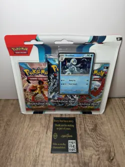 Pokemon Paradox Rift 3 Pack Blister Arctibax New Sealed 820650854033 - Image 1