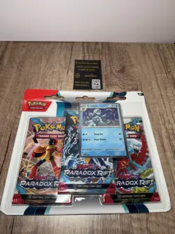 Pokemon Paradox Rift 3 Pack Blister Arctibax New Sealed 820650854033 - Image 3