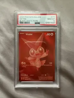 Pokemon 2025 Victini 171/086 Black White Rare Black Bolt GEM MINT PSA 10 - Image 1