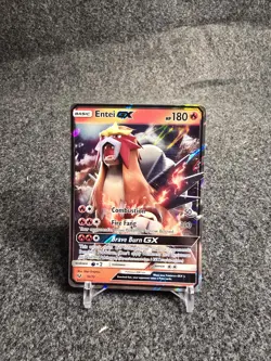 Pokemon TCG Entei GX Shining Fates 10/73 Lightly Played Holofoil - Image 1