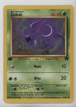 Zubat 1st Ed. Pokemon Team Rocket #70 2000 - Image 1
