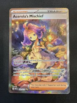 Pokemon Acerola's Mischief 183/132 Me01: Mega Evolution Illustration Rare Holo - Image 1