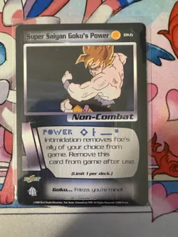 2000 Dragon Ball Z Card Super Saiyan Goku's Power BK6 Promo - Image 1