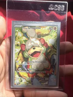 Pokemon TCG Hisuian Growlithe Twilight Masquerade IR 181/167 - Image 3