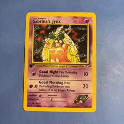 SABRINA'S JYNX 1st Edition POKEMON Gym Heroes 2000 Trading Card 59/132 TCG - Image 1
