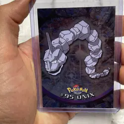 2000 Topps Pokemon TV Series 2 Onix Foil (Blue Logo) Vintage NM Card Vtg Holo - Image 1