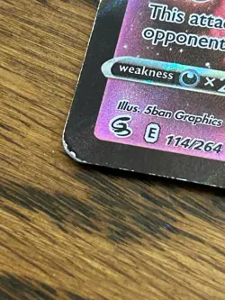 Pokemon Mew VMAX 114/264 Fusion Strike Ultra Rare Holo - LP - Image 3