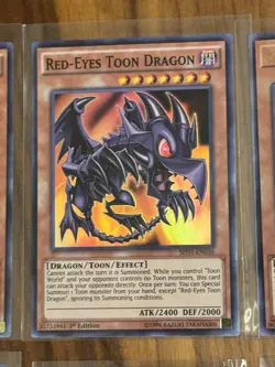 Yu-Gi-Oh Toon 1st Edition Holo Bundle 12 NM – Dark Magician, Red-Eyes, DMG - Image 4