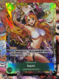 NAMI - One Piece OP14-031 - AA Alt Art Super Rare SR - The Azure Sea's Seven - Image 1