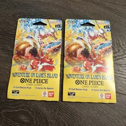 One Piece Booster Pack Lot x2 OP15 EB04 Adventure On Kami’s Island Sealed - Image 1