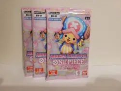 One Piece EB-01 Memorial Collection English Booster Pack Sealed lot of 3 - Image 1