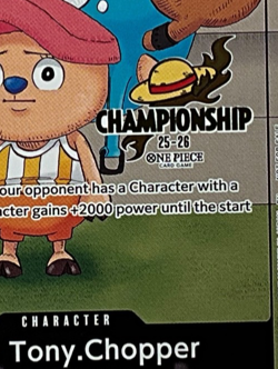 One Piece Tony Tony Chopper CS 25-26 Stamp Event Pack P-065 Championship Promo - Image 3