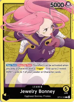 Jewelry Bonney (100) L Carrying On His Will OP13-100 One Piece TCG - Image 1