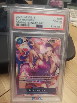 2022 One Piece Boa Hancock Alternate Art #OP01-078 PSA 10 - Image 1