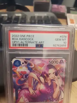 2022 One Piece Boa Hancock Alternate Art #OP01-078 PSA 10 - Image 2