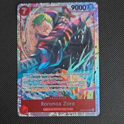 One Piece Roronoa Zoro Egghead/Straw Hat Crew EB04-007 SR Holo 9000 Power - Image 1