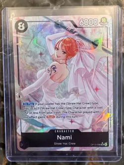 Bandai One Piece CCG Nami OP15-086 Special Holo 6000 Power Straw Hat Crew - Image 1