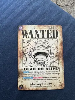 One Piece OP09 EN Monkey.D.Luffy Wanted Alternate Art #119 OP05-119 - Image 1
