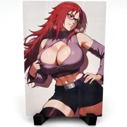 Naruto Karin Uzumaki Sexy Anime Waifu Girl Lewd Doujin Goddess Story Art Card - Image 1