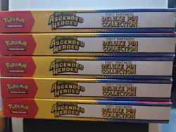 LOT OF 5 ✅ Pokemon TCG Ascended Heroes First Partners Deluxe Pin Collection Box - Image 2