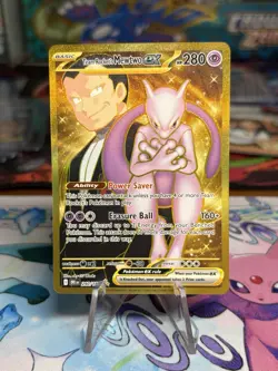 Pokemon TCG Team Rockets Mewtwo EX 240/182 Full Art Destined Rivals English - Image 1