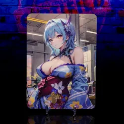 Eula Waifu Trading Card Oversized Premium A6 Collectible Matte Board Spicy ACG - Image 1